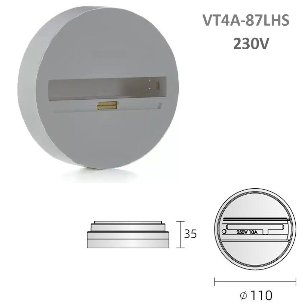 4-Wire Track/Sínes DobozØ110 230V S