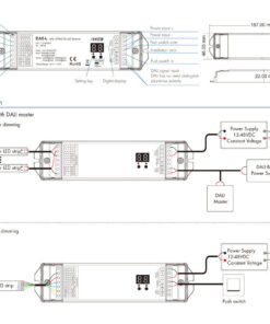 LED Strip/Szalag DALI PWM Dimmer 5Ch 48V
