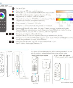 LED RF Controller/Távirányító 2.4GHz RGB+CCT