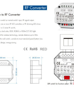 SWITCH/VÁLTÁS to RF2.4GHz Converter